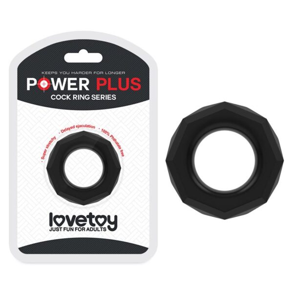 Penis Ring Power Plus Black - Image 6