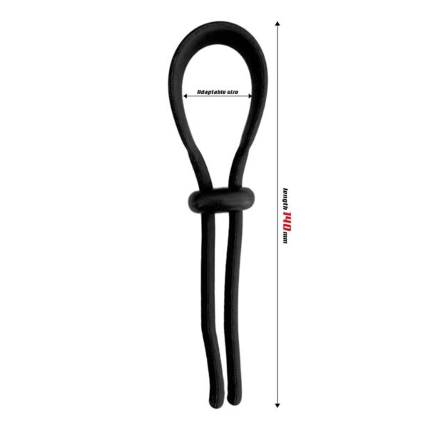 Adjustable Wider Arrest Silicone Cock Ring - Image 2