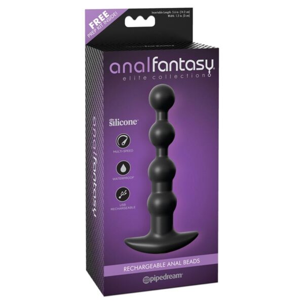 Rechargeable Anal Beads Black - Image 2