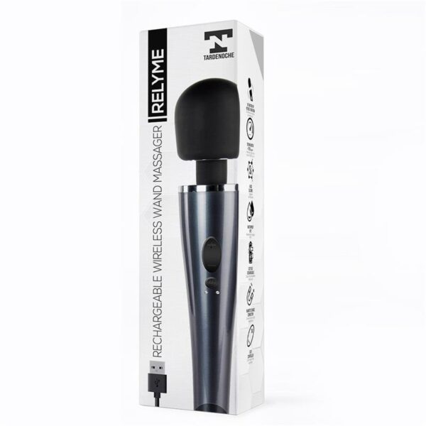 Relyme Wand Massager USB Rechargable Silicone Waterproof - Image 8
