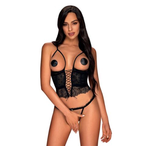 Romanesa Corset and Thong Size L/XL