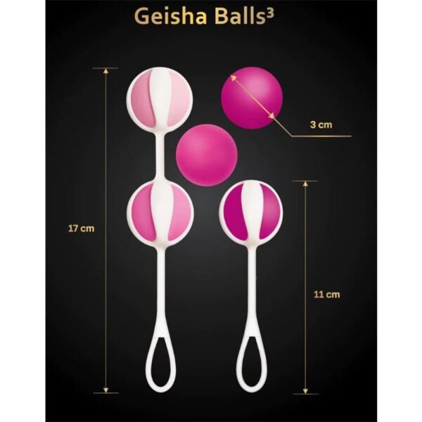 Set of 5 Geisha Balls3 Sugar Pink - Image 6