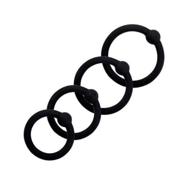 07 Set Solid Silicone Cock Rings - Image 4
