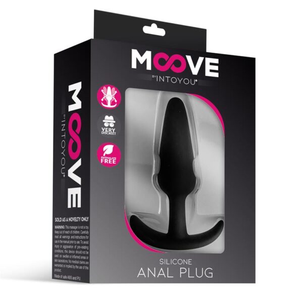 Silicone Butt Plug Small Black - Image 2