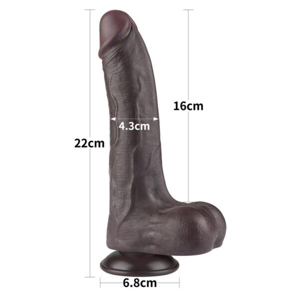 Sliding Skin Dual Layer Dildo 8.5 - Image 11