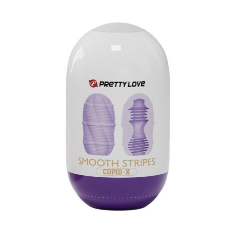 Smooth Stripes Cupid-X Masturbator Egg