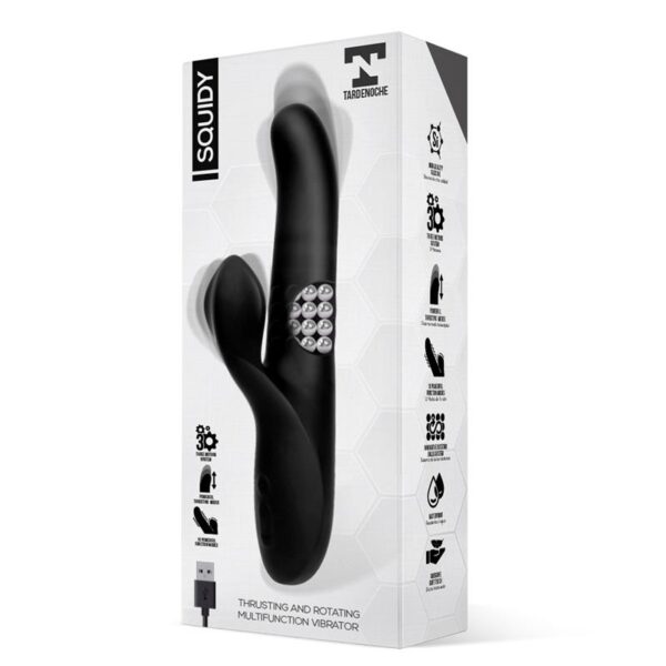 Squidy Vibe with Thrusting Movement and Rotating Beads USB Silicone - Image 2