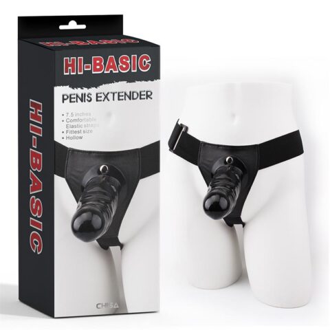 Strap-On Harness with Hollow dildo Penis Extender 7.5