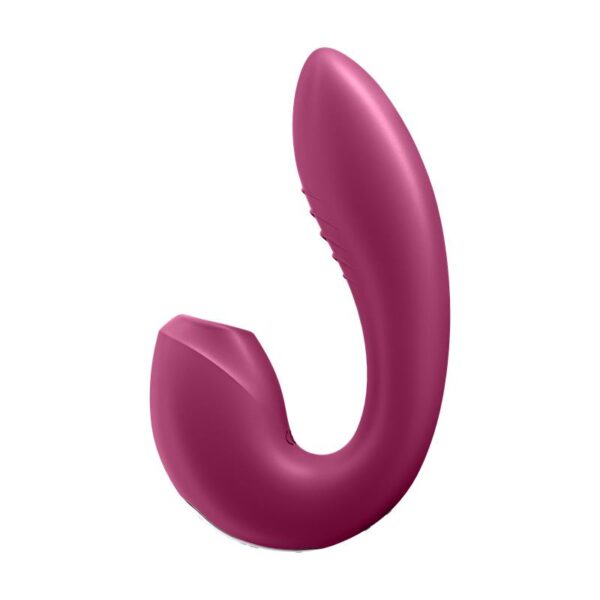 Sunray Berry Clitoris Sucker and Vibe 2 in 1 USB - Image 2