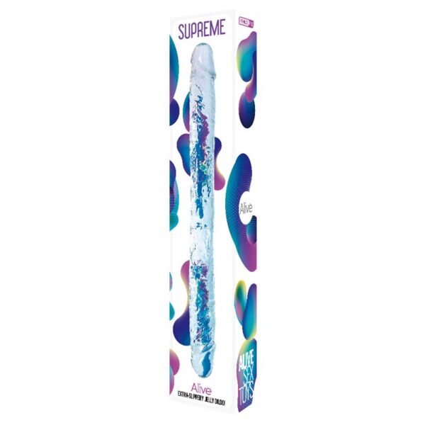 Supreme Double Dildo 38.5 cm Clear - Image 2