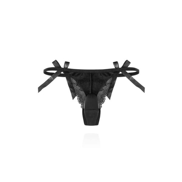 Thong with Stimulator and Remote Control No. 3 Black - Image 12