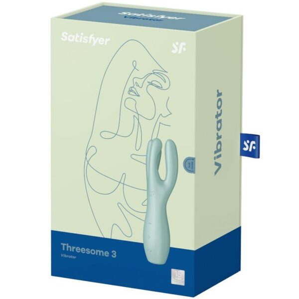 Threesome 3 Lay-on Vibrator 3 Motors Mint - Image 4
