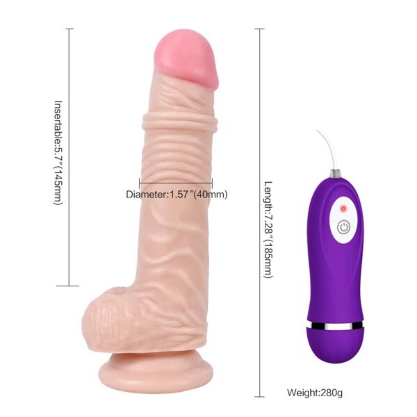 Thunder Dildo with 20 Modes of Vibration with Remote Control - Image 6