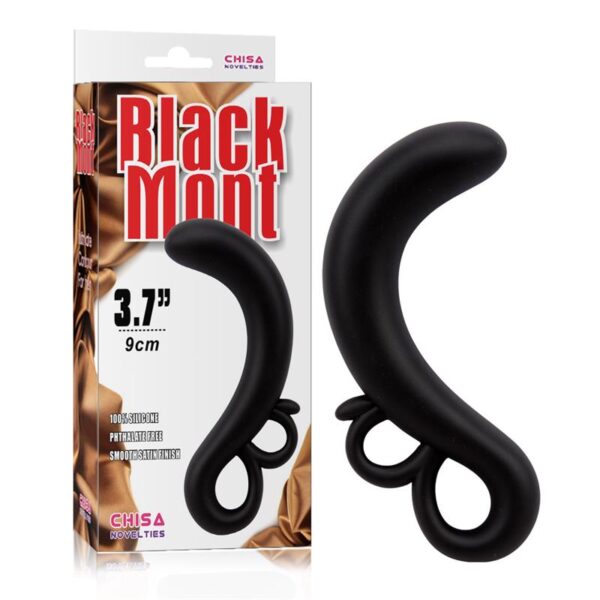 Two-Finger G-Spot Plug Silicone Black - Image 2