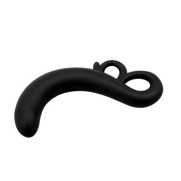 Two-Finger G-Spot Plug Silicone Black - Image 4