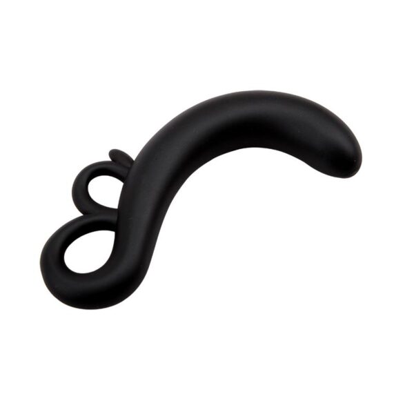 Two-Finger G-Spot Plug Silicone Black - Image 5