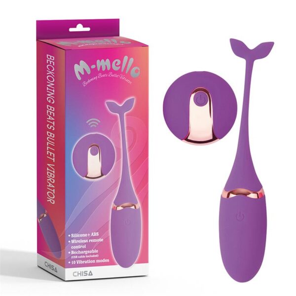 Vibrating Bullet Remote Control Beckoning Beats USB Silicone 5,9