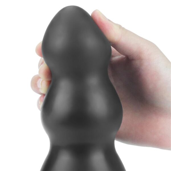 Vibrating Butt Plug King Sized 7.8 Black - Image 5