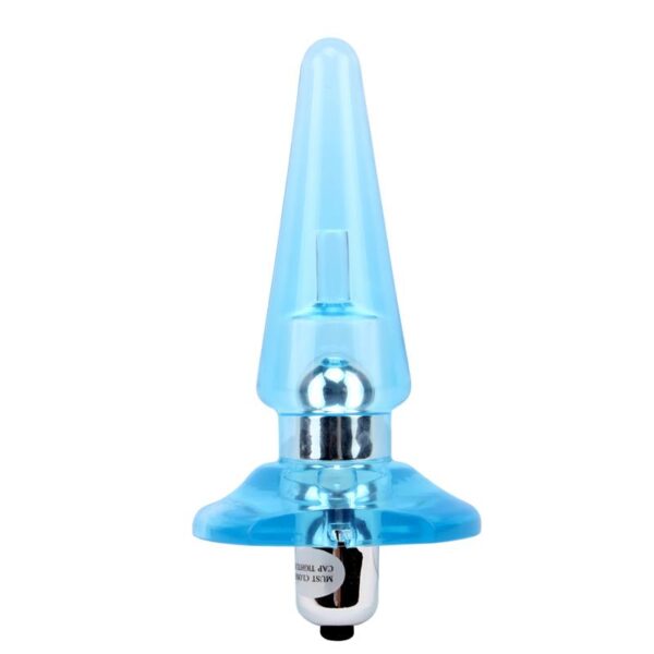 Vibrating Butt Plug Nicoles 12.5 x 3.2 cm Azul - Image 2