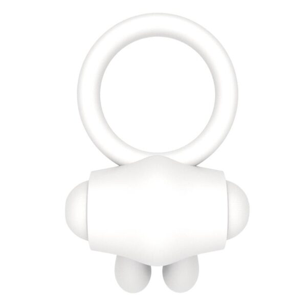Vibrating Cockring Power Clit White - Image 3