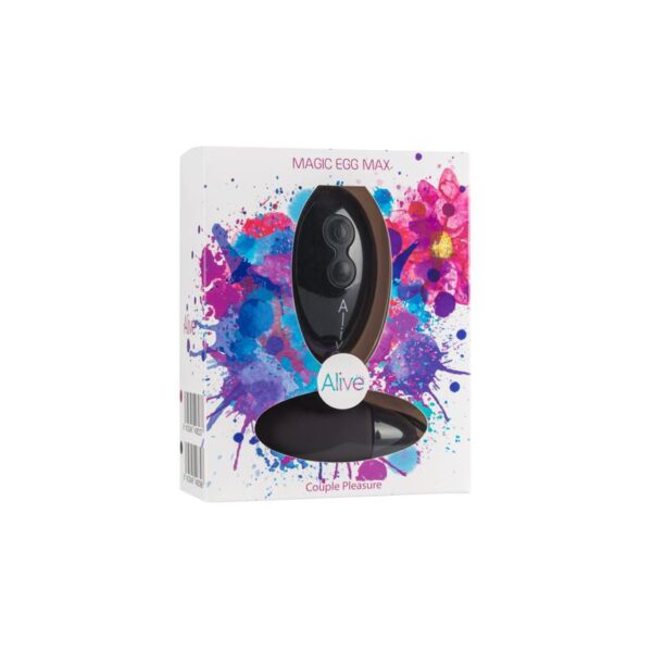 Vibrating Egg Magic Egg Max Black Silicone 8.5 cm - Image 2