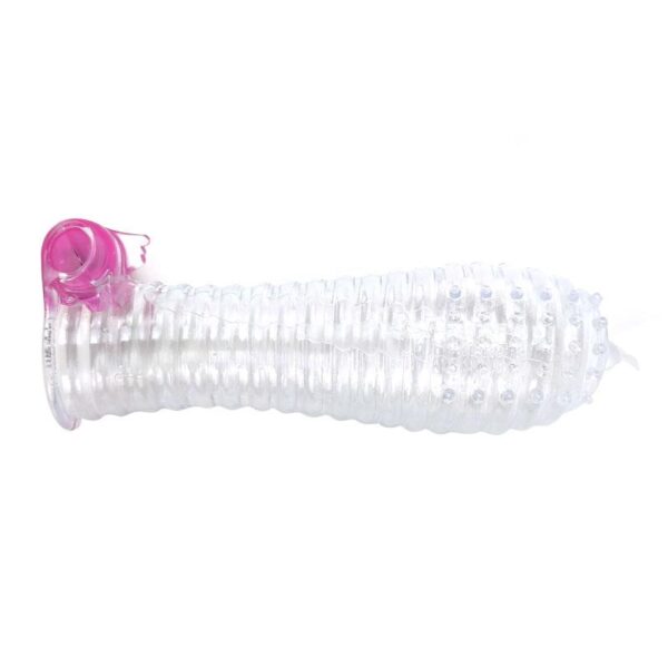 Vibrating Penis Sleeve Clear - Image 5