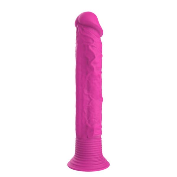 Vibrating Realistic Dildo Silicone Pink - Image 3