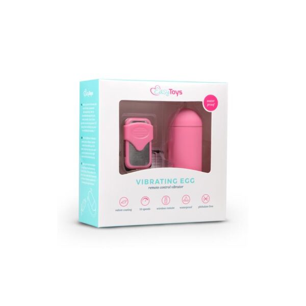 Vibration Egg Remote Control 10 Functions Pink - Image 6
