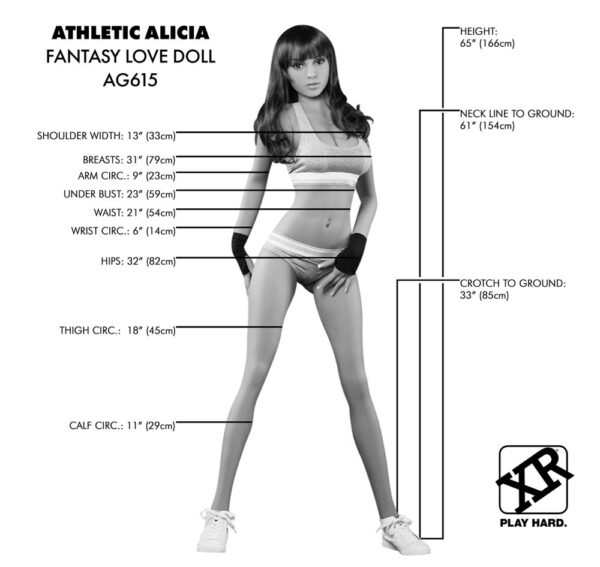 Athletic Alicia Fantasy Love Doll - Image 13