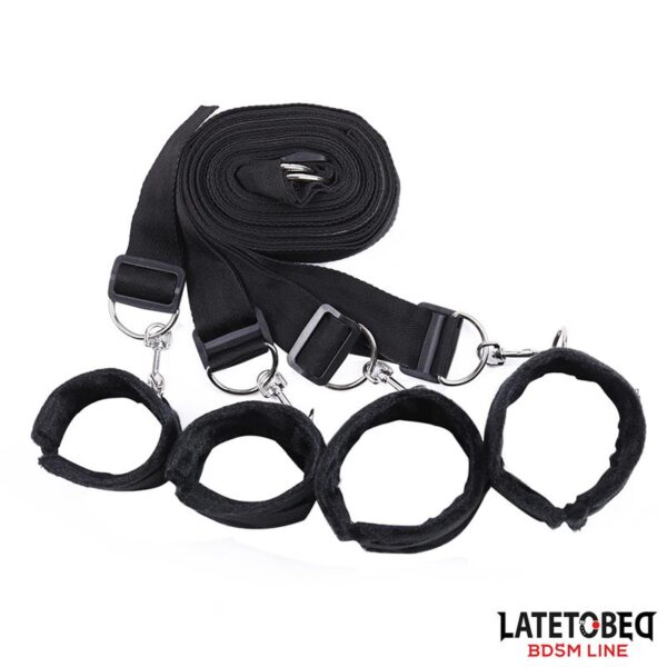Bed Restraint Set with Adjustbable and Desmontable Cuffs - Image 9