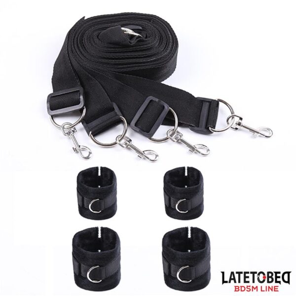 Bed Restraint Set with Adjustbable and Desmontable Cuffs - Image 10