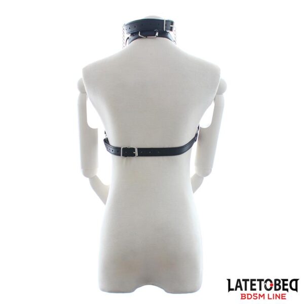 Bondage Strap Bra with Gag and Nipple Clamps - Image 6