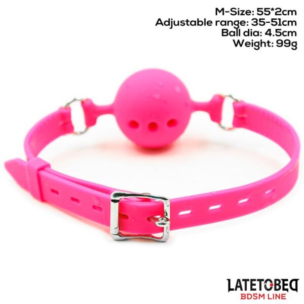 Breathable Silicone Ball Gag M - 4.5 cm - Image 7