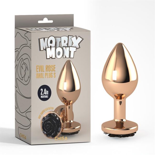 Butt Plug Golden Evil Rose Anal - Size S - Image 5