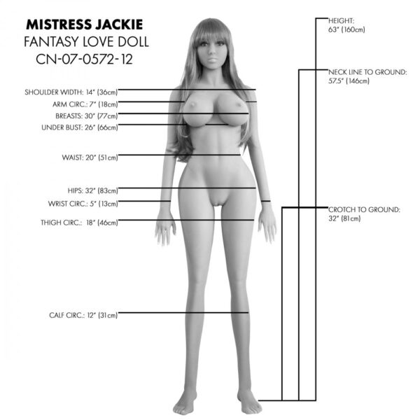 Mistress Jackie Life Size Sex Doll - Image 13