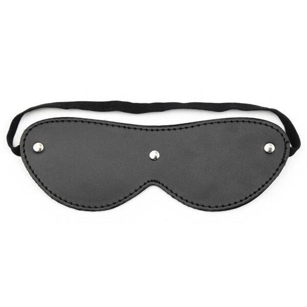 Fur Blindfold with 3 Rivets - Image 2