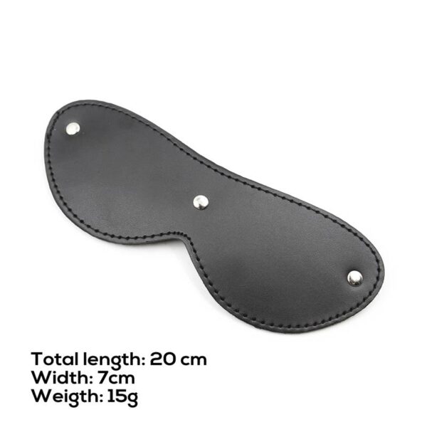 Fur Blindfold with 3 Rivets - Image 6