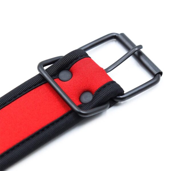 Neoprene Puppy Collar Adjustable Red - Image 4