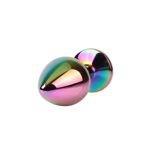 Rainbow Gem Multicolored Anal Plug with Jewel Size M - Image 4