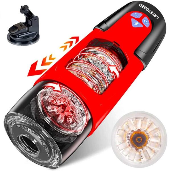 Telio Advanced with Rotation, Thrusting and Moaning Masturbator with Suction Cup - Image 12