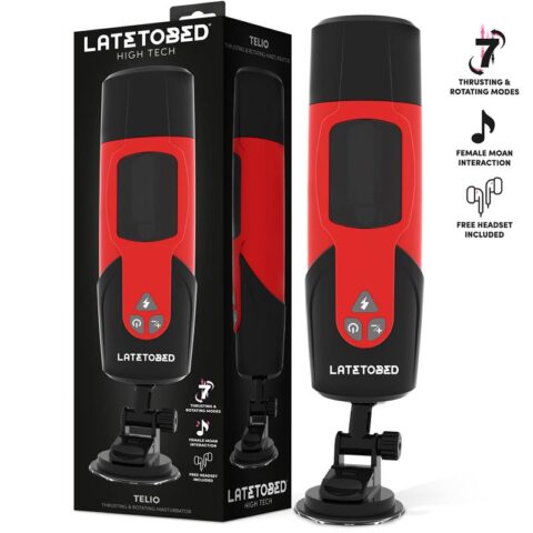 Telio Advanced with Rotation, Thrusting and Moaning Masturbator with Suction Cup
