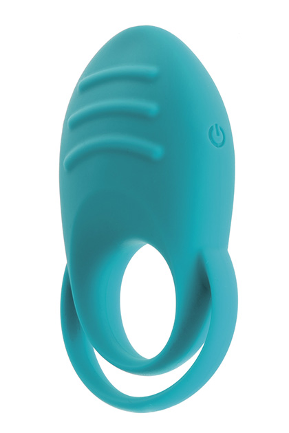 DUAL COCK RING - TURQUOISE